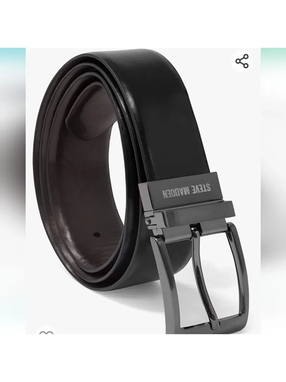 Steve Madden Men's Dress Casual Every Day Leather Belt